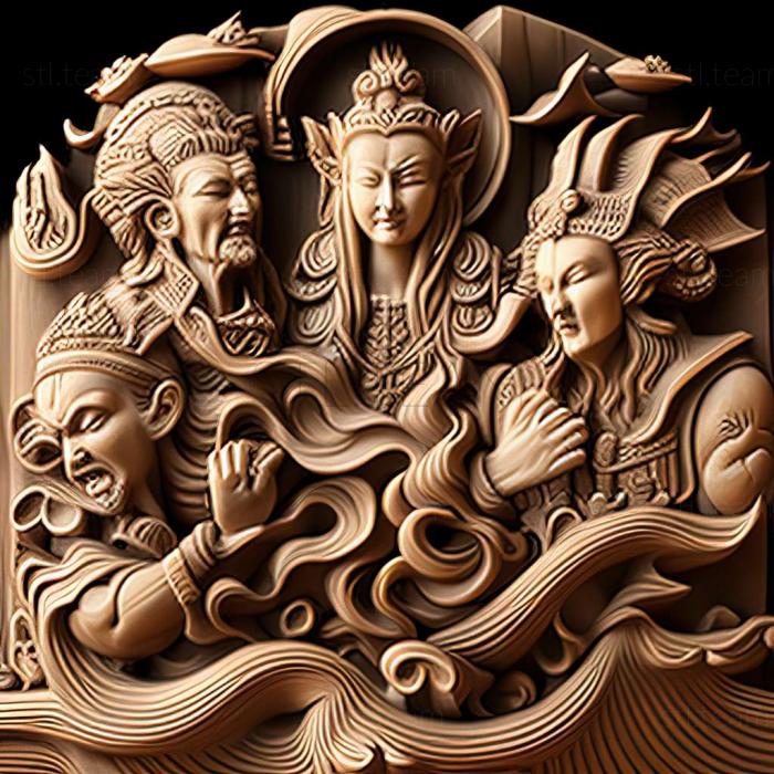 3D модель Vanity Affair Man of the Sea Four Heavenly Kings Genji (STL)